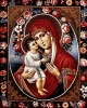 Гранни Алмазная мозаика на холсте 38х48см Феодотьевская икона Божией Матери