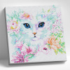 Molly Картина по номерам 30х30см Кошечка в цветах