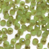 Krimp Рондель 2х3мм хрустальное стекло 200шт Зеленый мед
