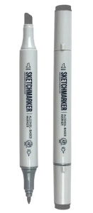 Sketchmarker Маркер двухсторонний на спиртовой основе NG2 Нейтральный серый 2