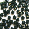 Krimp Кубик 4х4мм хрустальное стекло 45шт Зеленая патина матовый