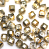 Krimp Кубик 4х4мм хрустальное стекло 45шт Золото/электрик