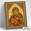 Molly Алмазная мозаика с нанесенной рамкой 5D 20х30см Владимирская божия матерь