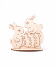 Timberlicious Заготовка фанера 8х8см Кролики пасхальные на подставке