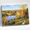 Molly Картина по номерам цветной холст 40х50см Прищепа Осень глубинка