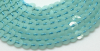 Krimp Пайетки на нитях d4мм пластик 1м Аквамарин матовый