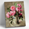 Molly Картина по номерам на дереве 40х50см Розовый букет
