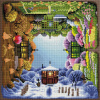Белоснежка Алмазная мозаика на подрамнике 40х40см Времена года
