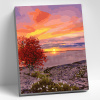 Molly Картина по номерам цветной холст 40х50см Закат осенью