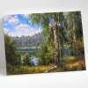 Molly Алмазная мозаика 40х50см Прищепа Лесное озеро