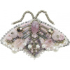 Crystal Art Набор для изготовления броши БП218 7х5см Лиловый мотылек