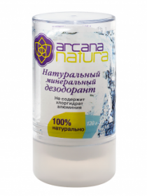 Aasha Herbals Дезодорант минеральный, Arcana Natura, 120 г