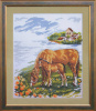 Алиса Набор для вышивания крестом 22х26см 1-03 Лошадки