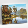 Molly Картина по номерам 40х50см Прищепа Сосны у воды