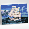 Molly Картина по номерам 15х20см Корабль в море