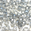Krimp Кубик 4х4мм хрустальное стекло 45шт Серо-голубой опал прозрачный