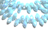Krimp Бриолеты 12х6мм хрустальное стекло 20шт Аквамарин АВ