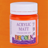 Decola Краска акриловая матовая 50мл Оранжевый
