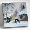 Molly Картина по номерам 30х30см Зима в деревне