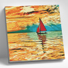 Molly Картина по номерам 30х30см Лодочка