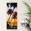 Molly Картина по номерам 35Х88см Панно Пальмы на закате
