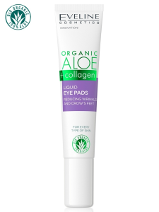 Eveline Organic Aloe + Collagen Патчи жидкие для кожи вокруг глаз, 20 мл