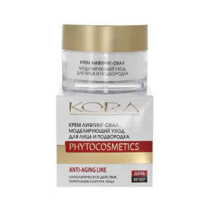 Kora Phytocosmetics Крем - Лифтинг Овал для лица и подбородка Anti-Aging,50 мл