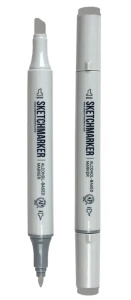 Sketchmarker Маркер двухсторонний на спиртовой основе NG4 Нейтральный серый 4