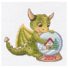 Овен Набор для вышивания крестом 13х13см 1563 Мечта Дракоши