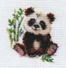Алиса Набор для вышивания крестом 9х10см 0-145 Панда