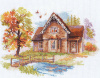 Алиса Набор для вышивания крестом 18х14см 3-21 Сентябрьский домик