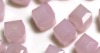 Krimp Кубик 6х6мм хрустальное стекло 45шт Розовый матовый