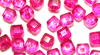 Krimp Кубик 2х2мм хрустальное стекло 100шт Фуксия