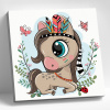 Molly Картина по номерам 20х20см Единорожка