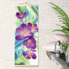 Molly Картина по номерам цветной холст 35х90см Панно Фиолетовый крокус