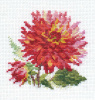 Алиса Набор для вышивания крестом 10х10см 0-139 Георгин