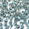Krimp Рондель 2х3мм хрустальное стекло 180шт Аквамарин