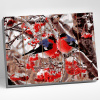 Molly Картина по номерам на дереве 40х50см Снегири