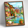 Molly Алмазная мозаика с нанесенной рамкой 40х50см Завтрак на набережной