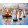 Белоснежка Картина по номерам на холсте 40х50см Морская прогулка по Италии