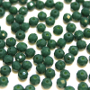 Krimp Рондель 4х3мм хрустальное стекло 140шт Зеленая патина