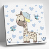 Molly Картина по номерам 20х20см Маленький жираф