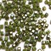 Krimp Кубик 2х2мм хрустальное стекло 100шт Оливковый ML