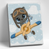 Molly Картина по номерам 20х30см Котенок-пилот