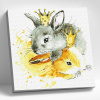 Molly Картина по номерам 30х30см Королевские зайцы