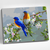 Molly Картина по номерам 20х30см Весенние птицы