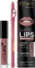 EVELINE Набор Помада губная Oh My Lips, N 04, 4,5 мл и Карандаш для губ, N 12