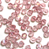 Krimp Биконус 4х4мм хрустальное стекло 90шт Розовый