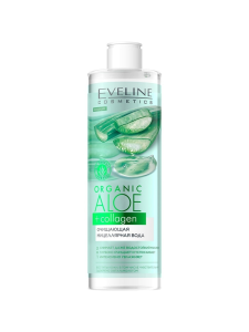 Eveline Organic Aloe + Collagen Вода мицеллярная очищающая, 400 мл