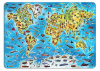 Ewa Пазл деревянный 55x40см Большая карта мира 501 деталь